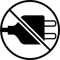 Ne pas recharger - l'icône de sécurité