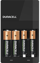 Chargeur de piles Duracell AA et AAA