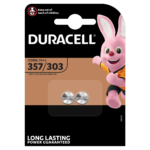 Piles 2 pièces Duracell Specialty 357/303 à l'oxyde d'argent