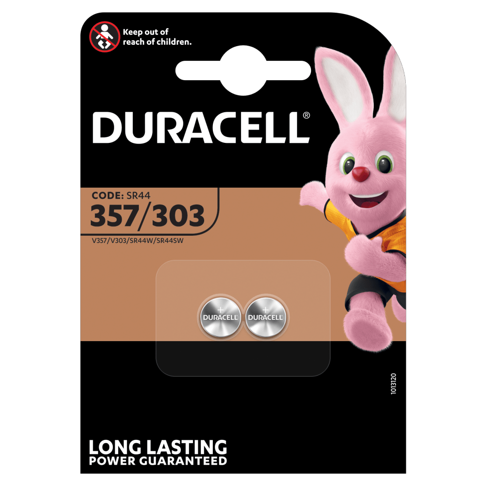 Piles 2 pièces Duracell Specialty 357/303 à l'oxyde d'argent