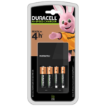 Le chargeur haute vitesse Duracell comprend 2 emplacements pour piles AA 1300mAh et deux pour les piles AAA 750mAh