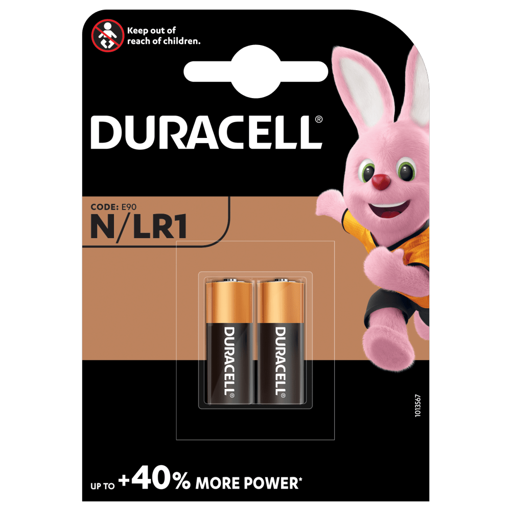 Lot de 2 piles alcalines N 1,5V Duracell de spécialité