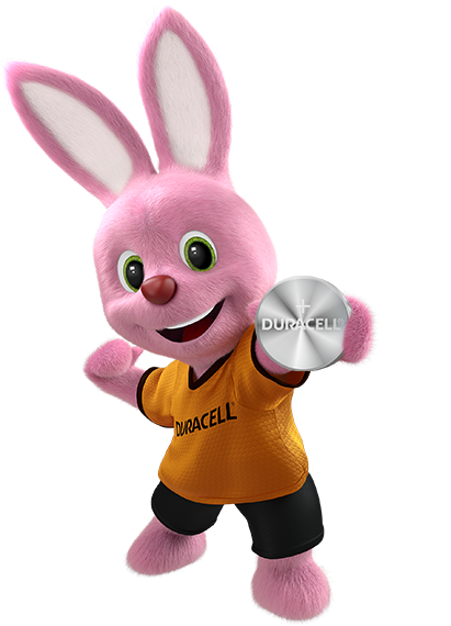 Bunny présente la pile bouton Duracell