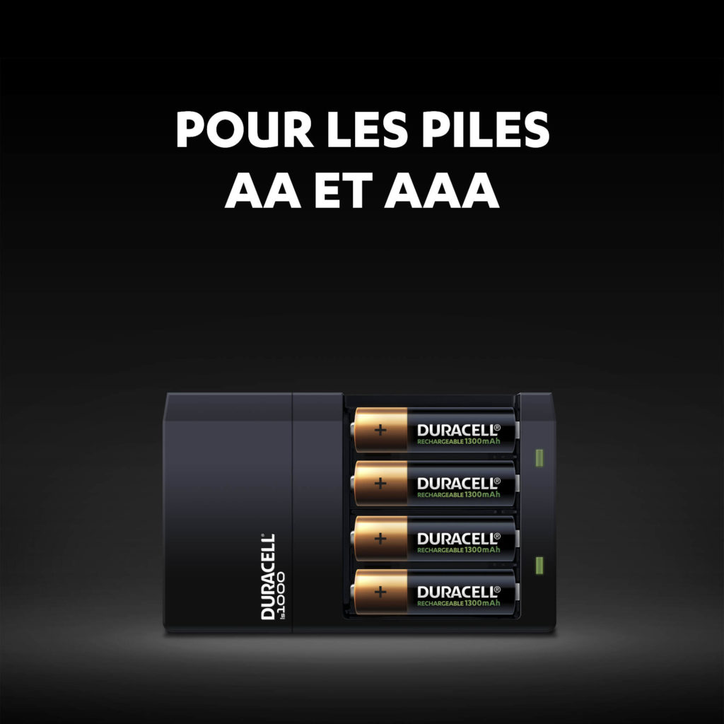 Chargeur pour piles AA et AAA