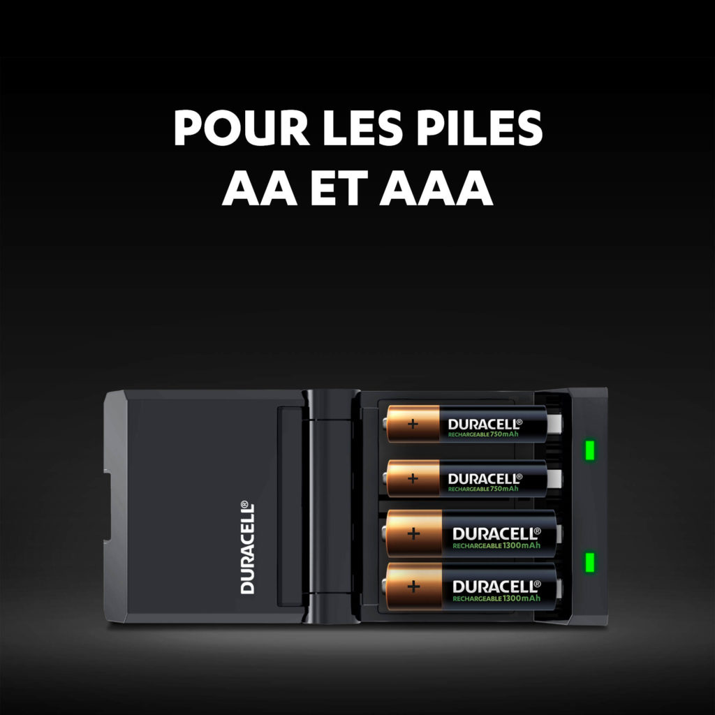 Chargeur pour piles AA et AAA