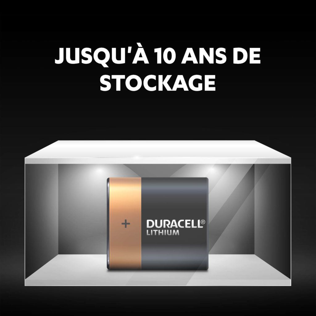 Les piles AA Ultra Duracell restent fraîches et alimentées jusqu'à 10 ans en stockage ambiant