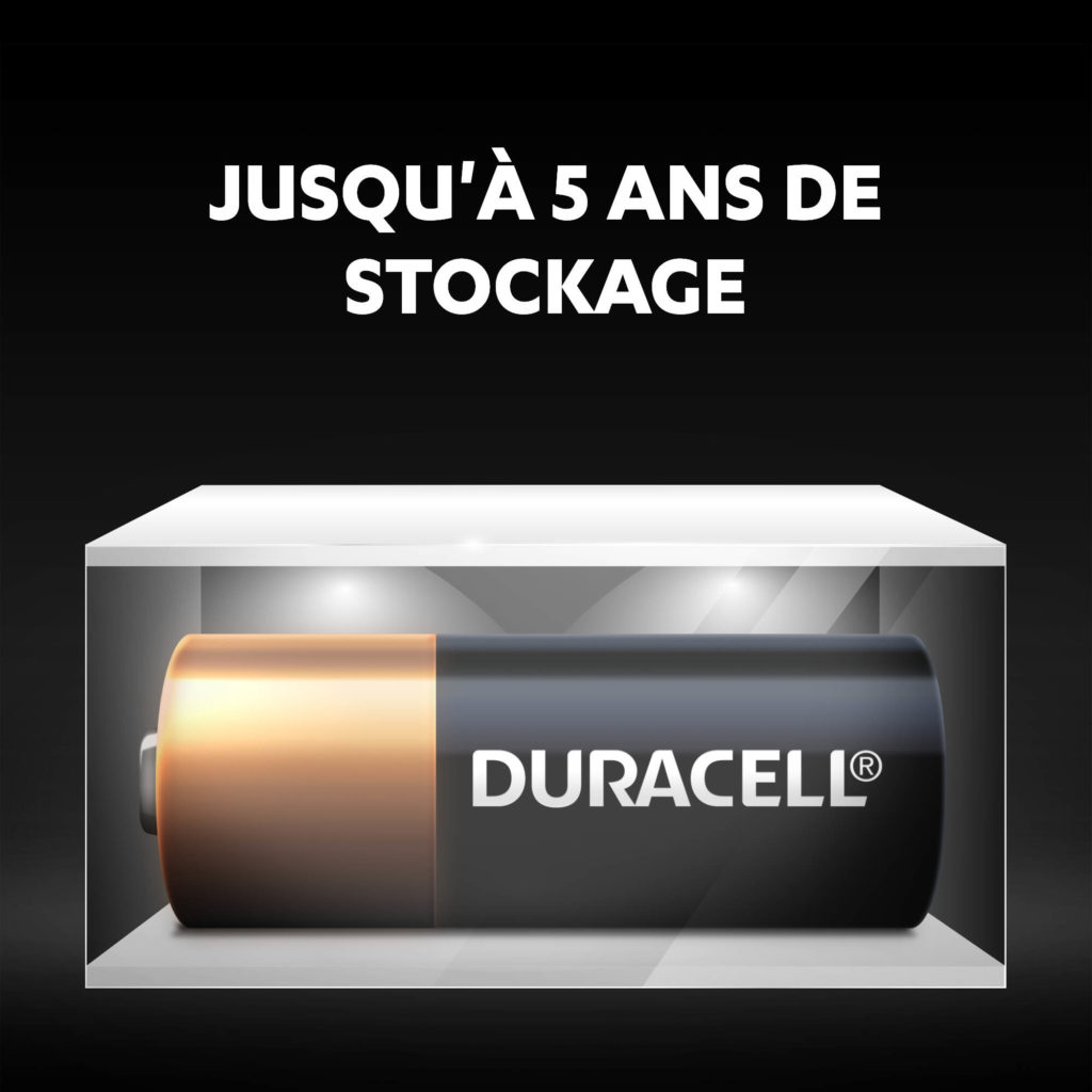Les piles alcalines MN21 de spécialité inutilisées restent fraîches et poudrées jusqu'à 5 ans en stockage ambiant
